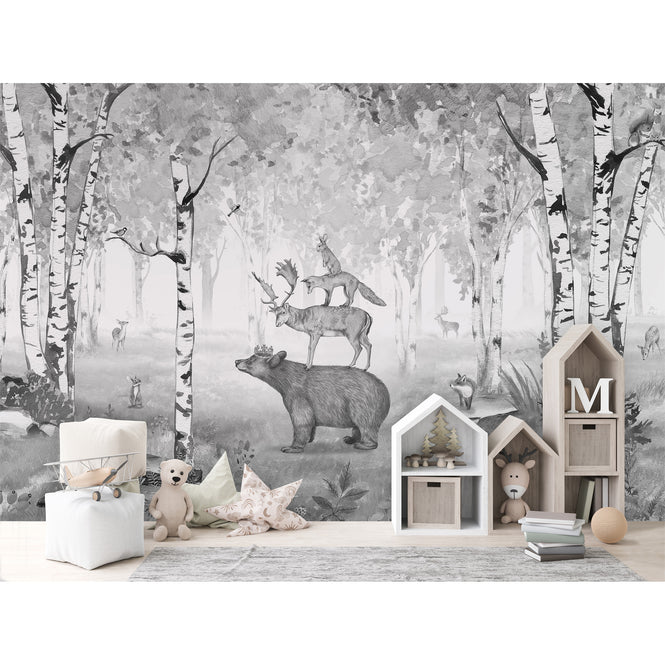 KIKKI BELLE / Bear King Black and white W13297