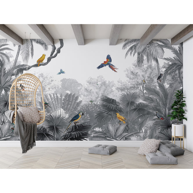 KIKKI BELLE / Canopy Jungle Black and White W13304