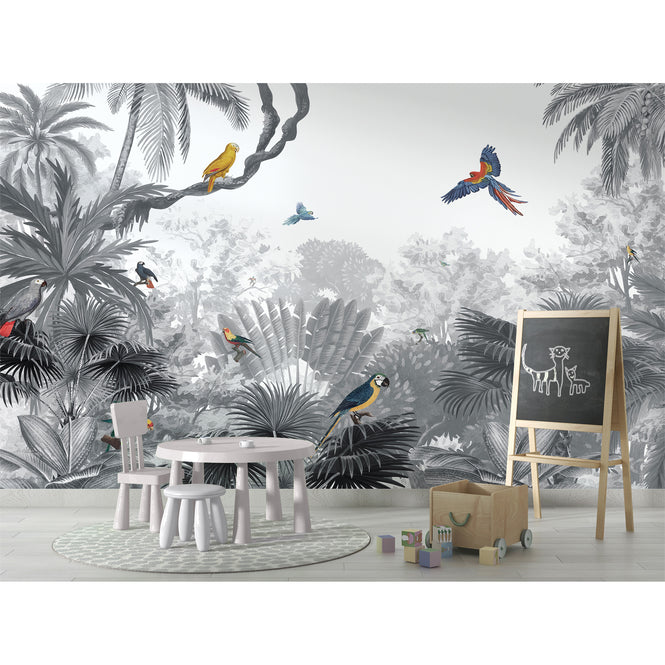 KIKKI BELLE / Canopy Jungle Black and White W13304