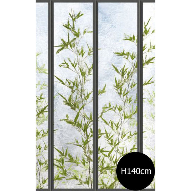 KOZIEL / Papier peint panoramique petite verriere et bambous LPV019