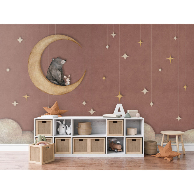 Oliver Robins / Bear on the Moon - red W17739