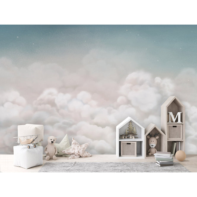 Oliver Robins / Calming Clouds - blue W17740