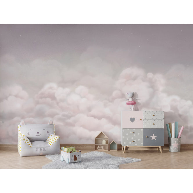 Oliver Robins / Calming Clouds - pink W17741