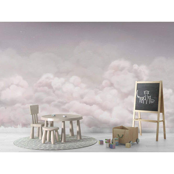 Oliver Robins / Calming Clouds - pink W17741