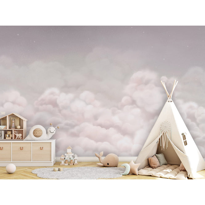 Oliver Robins / Calming Clouds - pink W17741