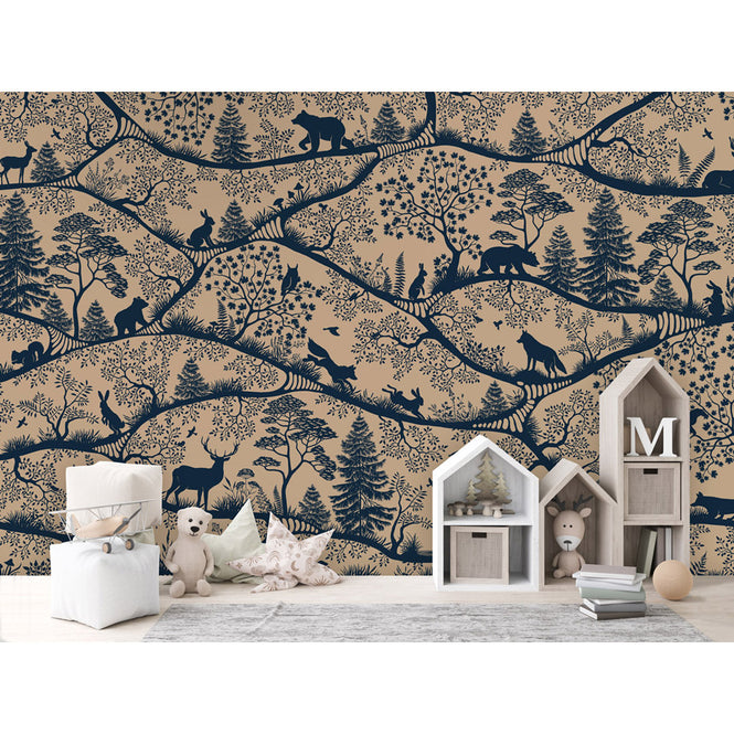 Oliver Robins / Nordic Nature - beige blue W17756