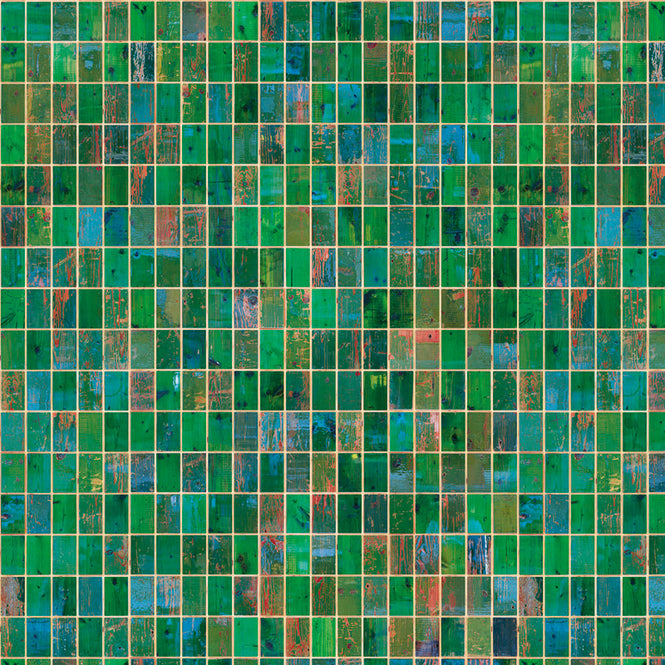 Waste Tiles Wallpaper by Piet Hein Eek / Green PHE-22