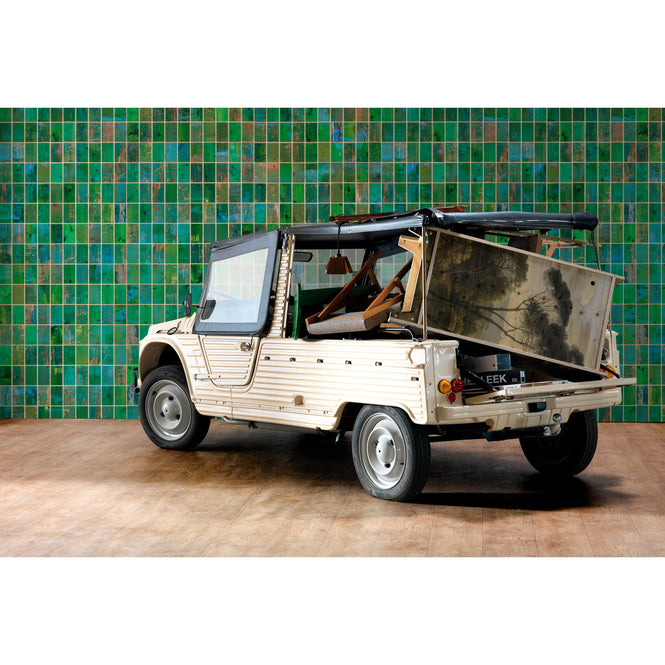 Waste Tiles Wallpaper by Piet Hein Eek / Green PHE-22