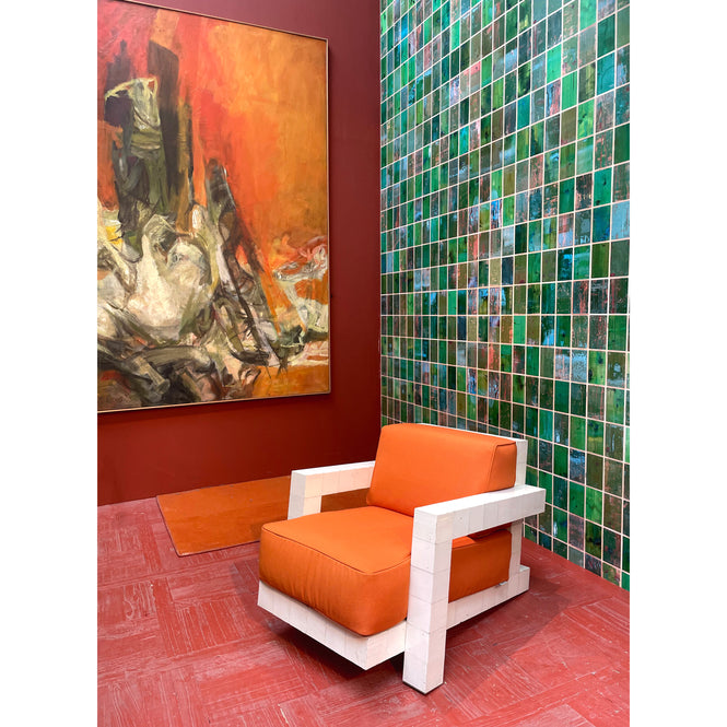 Waste Tiles Wallpaper by Piet Hein Eek / Green PHE-22