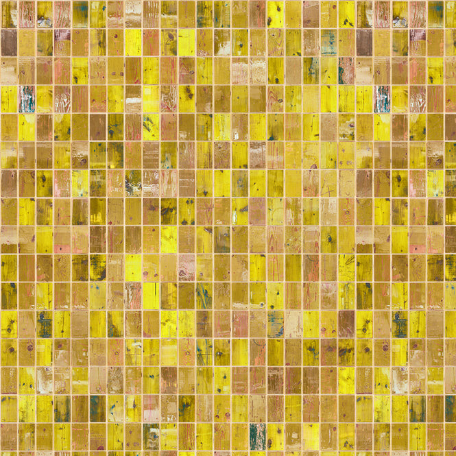 Waste Tiles Wallpaper by Piet Hein Eek / Yellow PHE-23