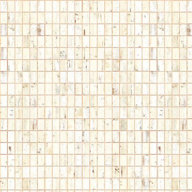 Waste Tiles Wallpaper by Piet Hein Eek / White PHE-26