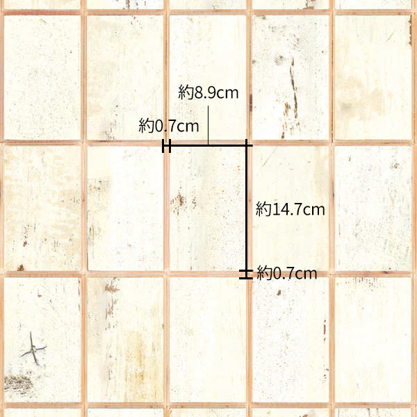 Waste Tiles Wallpaper by Piet Hein Eek / White PHE-26