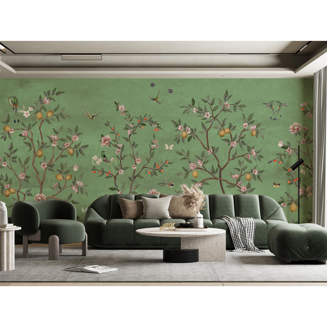 Sir Edward / Lemon Tree Chinoiserie Green W13371