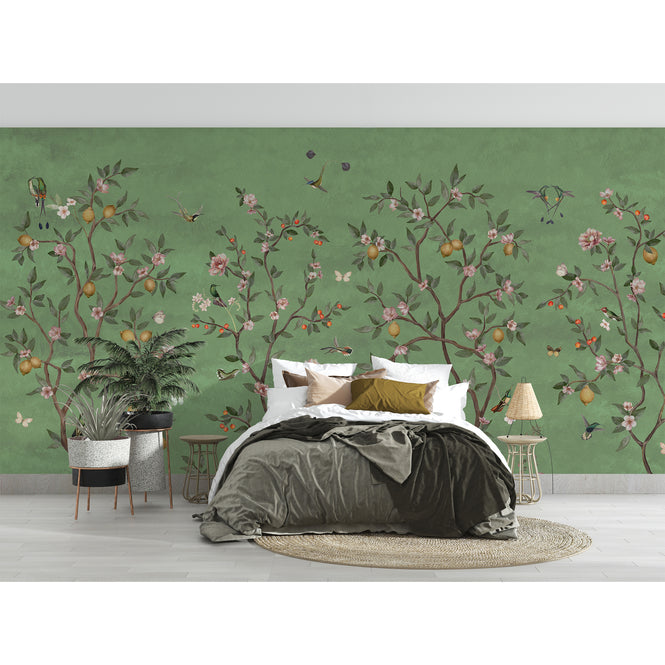 Sir Edward / Lemon Tree Chinoiserie Green W13371