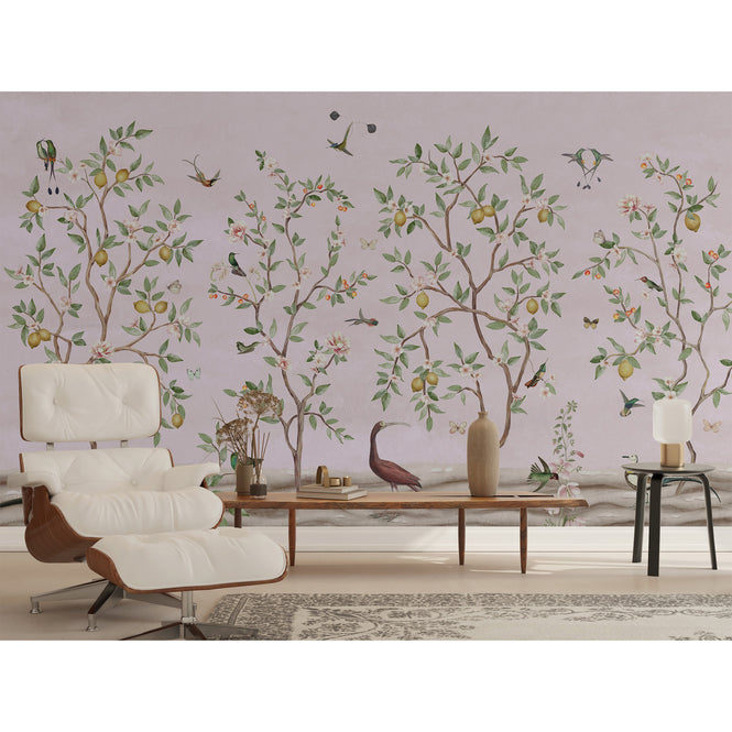 Sir Edward / Lemon Tree Chinoiserie Pink W13372
