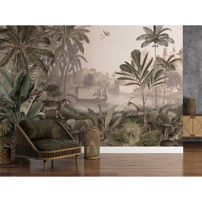 Sir Edward / Leopard Landscape Sepia W13376