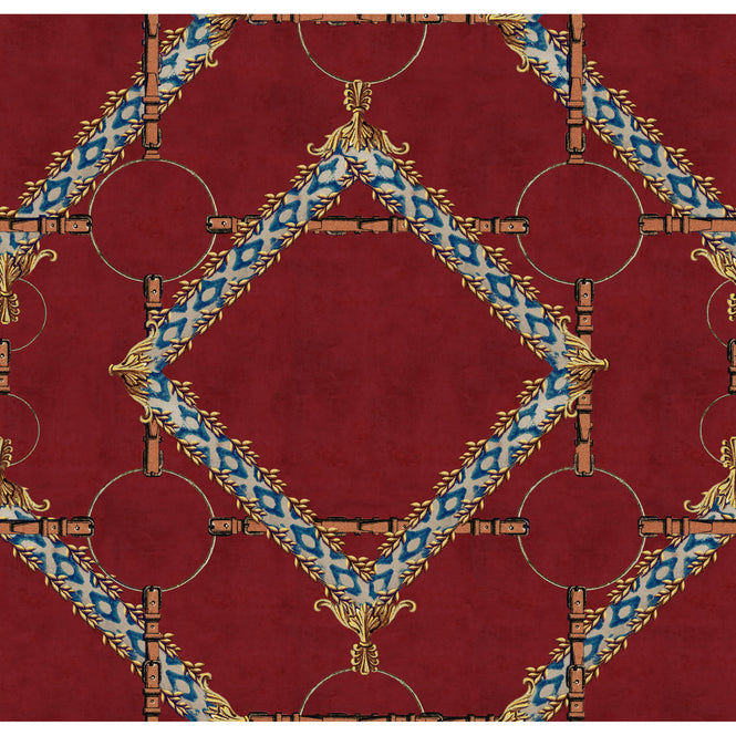 MINDTHEGAP / The Derby / DECORATIVE HARNESS Burgundy WP30106