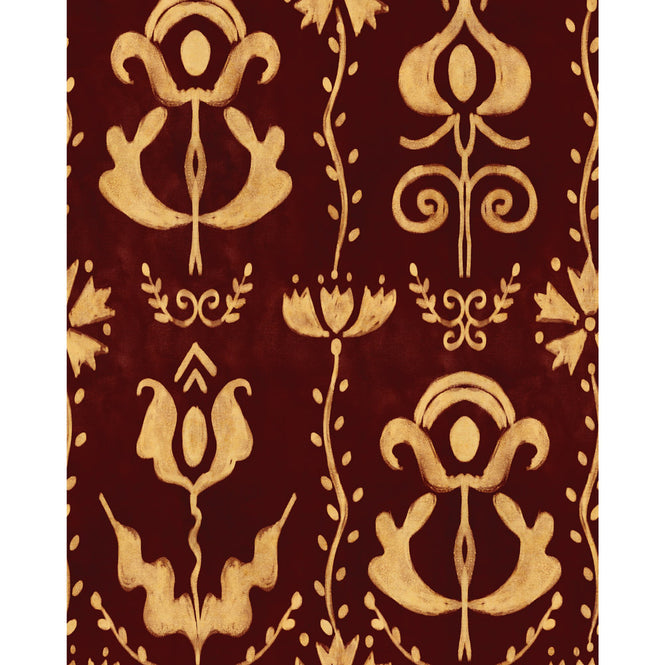 輸入壁紙 MINDTHEGAP / TRANSYLVANIAN RHAPSODY / GRANDMA'S STENCIL Scarlet WP30278