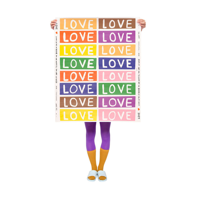 輸入壁紙 Thatcher / LOVE BY LARRY YES / Rainbow on White YL-RAWH-CPR