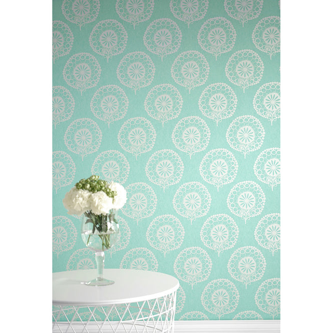 【A4サンプル】Texdecor CASAMANCE / 111207 T-blue Damask (UTOPIA4)