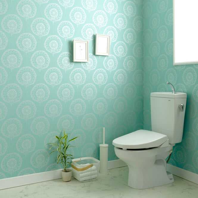 【切売m単位】Texdecor CASAMANCE / 111207 T-blue Damask (UTOPIA4)