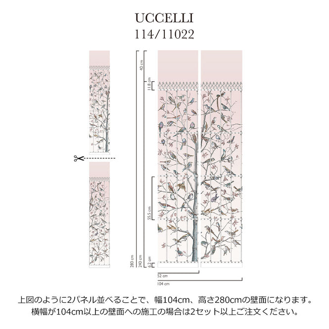 Cole&son / FORNASETTI SENZA TEMPO / UCCELLI 114/11022【2パネル1セット】