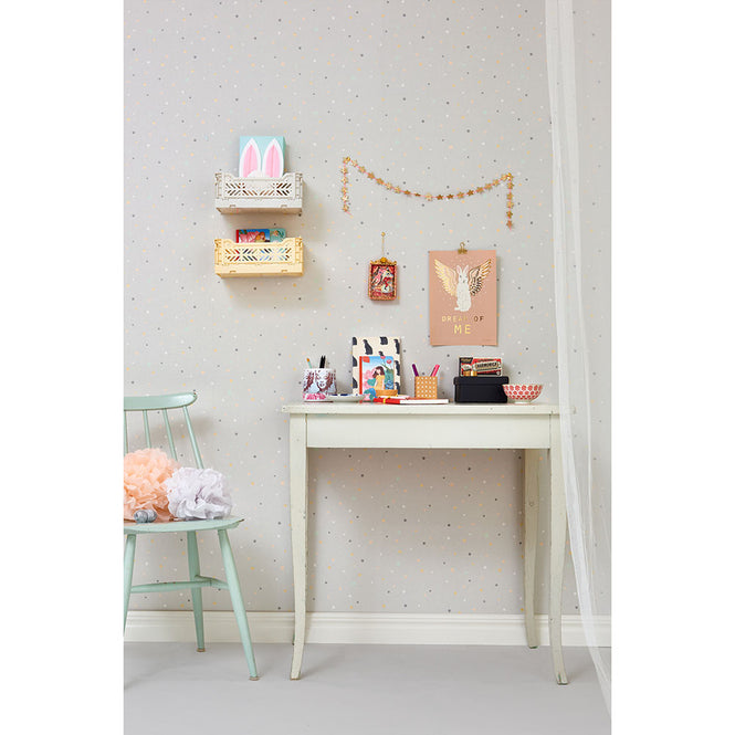 Majvillan / Stardust soft grey/gold / 128-01