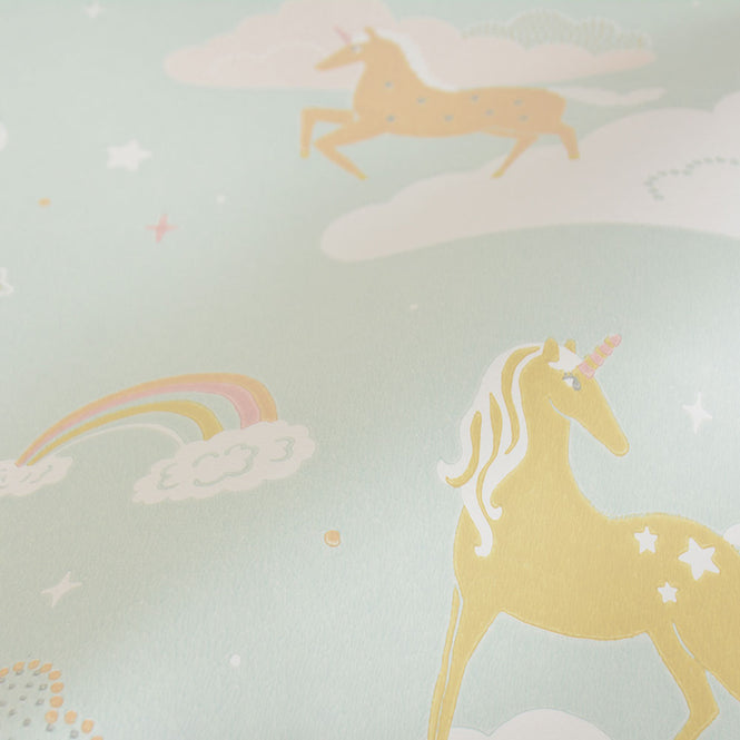 【限定数】輸入壁紙 Majvillan / Wish upon your dreams / Rainbow treasures bubblegum turquoise 129-02