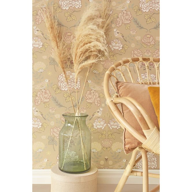 輸入壁紙 Majvillan / the Poetry collection / June honey beige 136-03