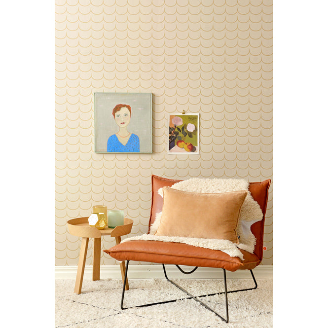 輸入壁紙 Majvillan / the Poetry collection / Drop Curtain greige golden brown 137-01