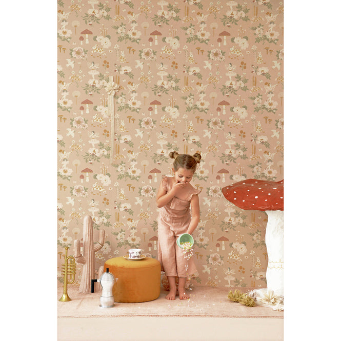 【切売m単位】Majvillan / Old Garden dusty rose / 138-03