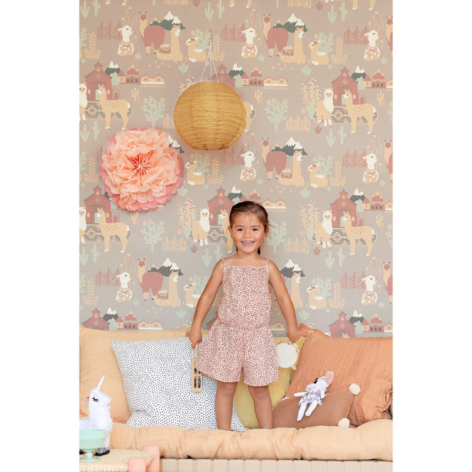 輸入壁紙 Majvillan / the Poetry collection / Lama Village evening lilac 143-04