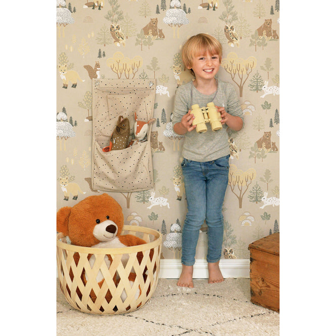 輸入壁紙 Majvillan / the Poetry collection / Deep Forest soft beige 145-03