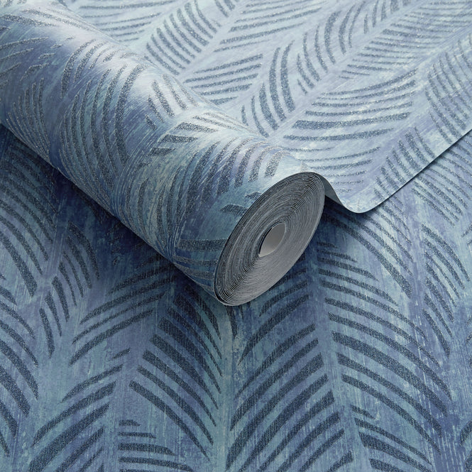 1838 Wallcoverings / WILLOW / Bramble Blue Dusk 2008-149-01