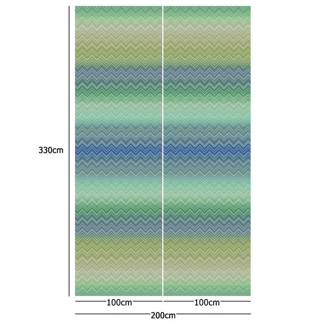 MISSONI HOME / ZIG ZAG SFUMATO 20090【2パネル1セット】