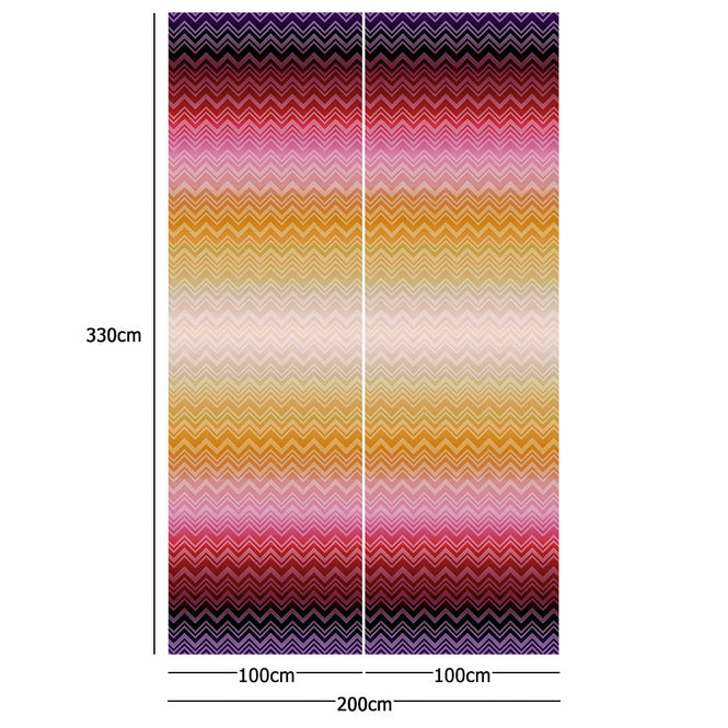 MISSONI HOME / ZIG ZAG SFUMATO 20091【2パネル1セット】