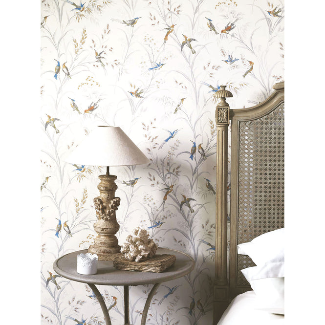 Sanderson / ONE SIXTY WALLPAPER COLLECTION / Tuileries Silver / Multi 214083