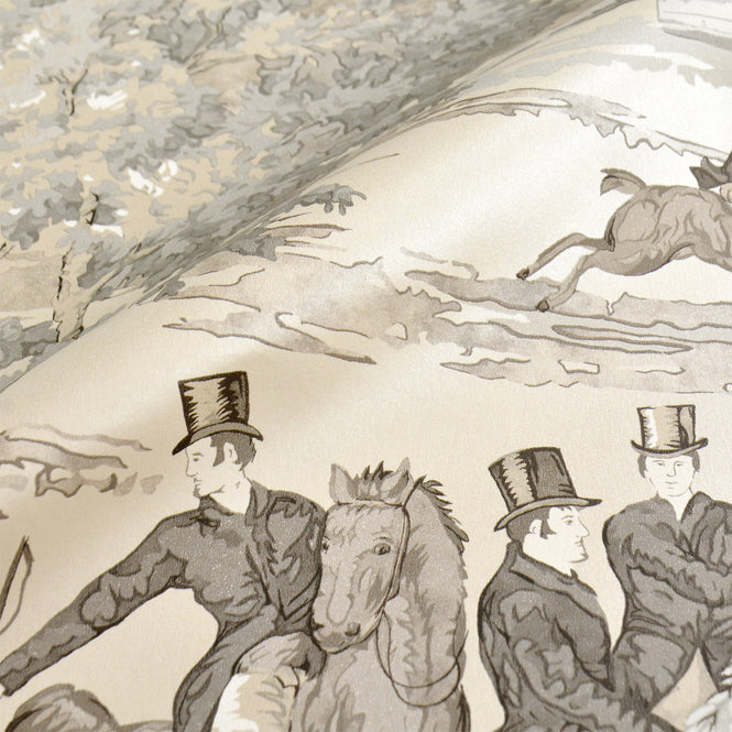 Sanderson / ONE SIXTY WALLPAPER COLLECTION / Tally Ho Pearl / Grey 214599