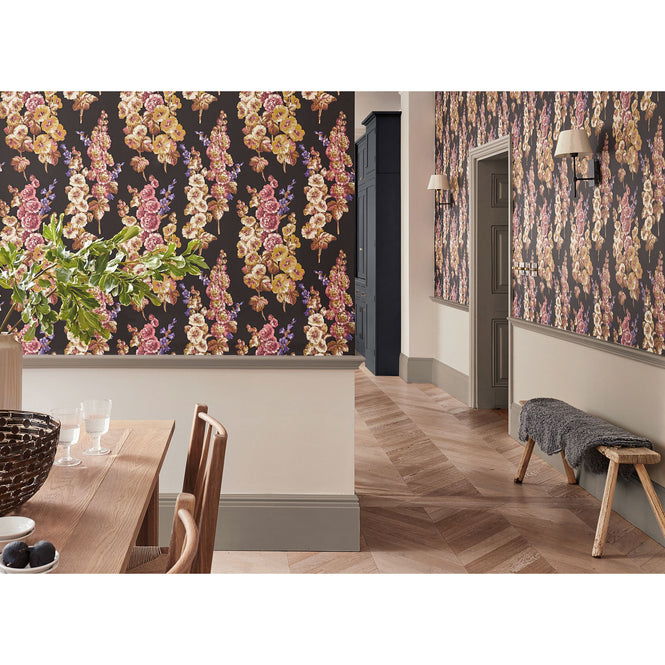 Sanderson / ONE SIXTY WALLPAPER COLLECTION / Hollyhocks Copper / Rhodera 217032