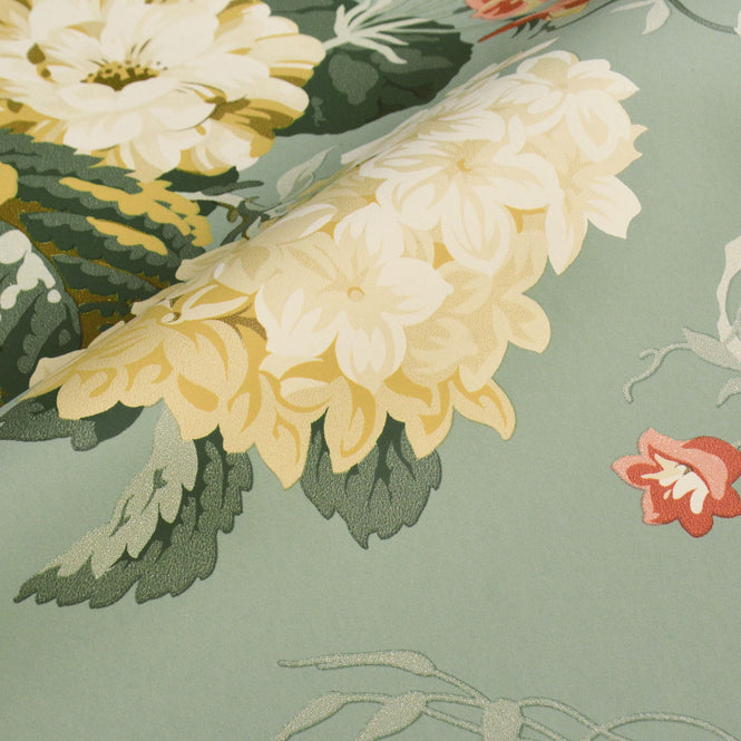 Sanderson / ONE SIXTY WALLPAPER COLLECTION / Stapleton Park Sage / Honey 217047