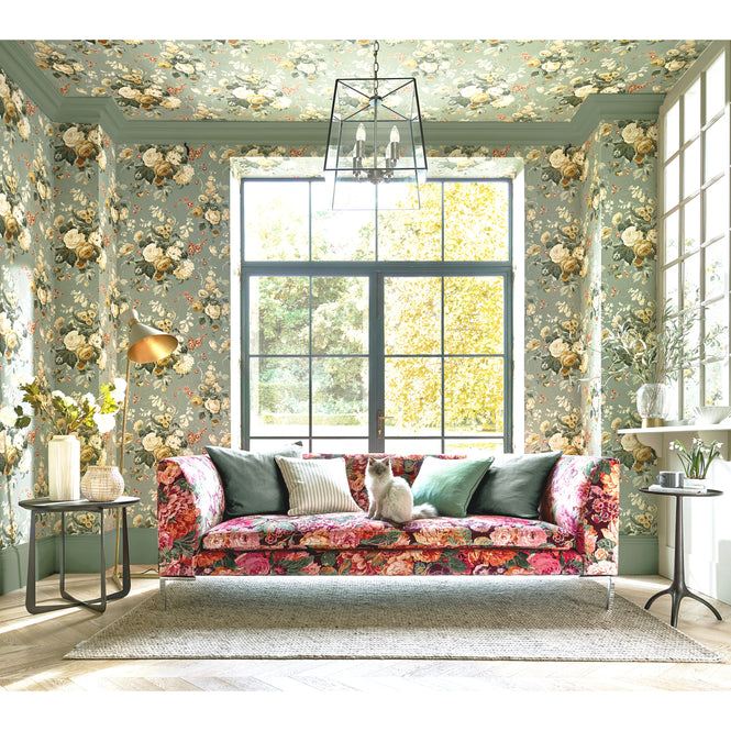Sanderson / ONE SIXTY WALLPAPER COLLECTION / Stapleton Park Sage / Honey 217047