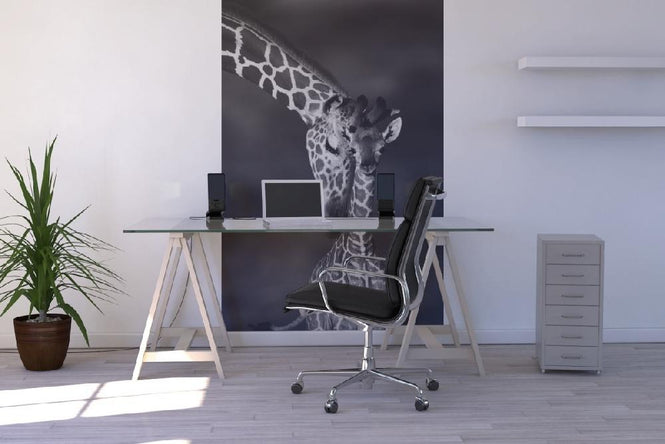 PHOTOWALL / Giraffes - b/w (e6346)