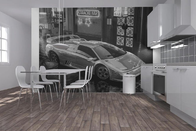 PHOTOWALL / Lamborghini In Asia - b/w (e12089)