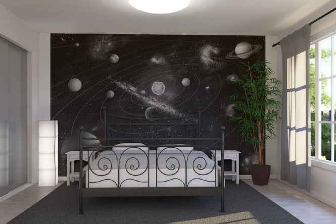 PHOTOWALL / Solar System - b/w (e10035)