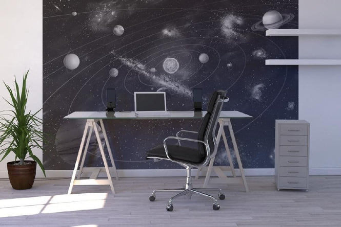 PHOTOWALL / Solar System - b/w (e10035)