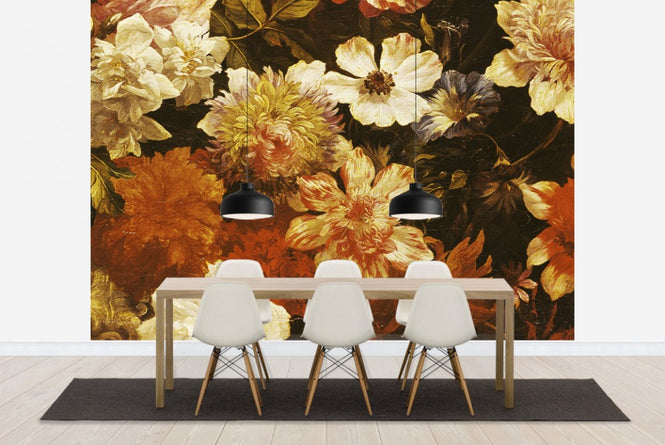 PHOTOWALL / Detail of Flowers - Michelangelo Cerquozzi (e2126)