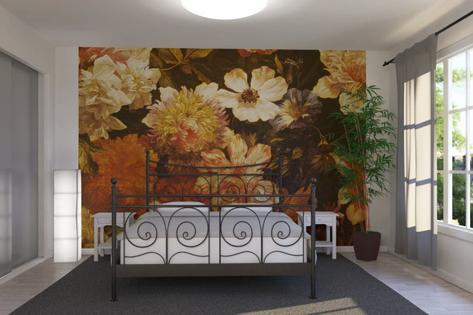 PHOTOWALL / Detail of Flowers - Michelangelo Cerquozzi (e2126)