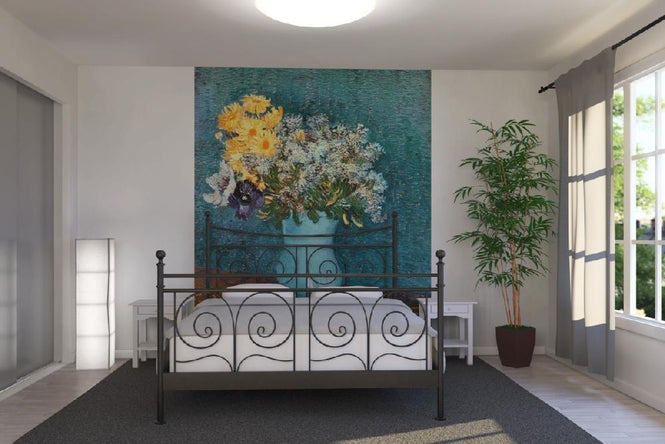 PHOTOWALL / van Gogh,Vincent - Vase with Lilacs,Daisies and Anemones (e10372)