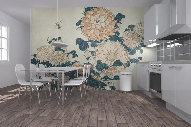 PHOTOWALL / Chrysanthemums, Katsushika Hokusai (e10382)
