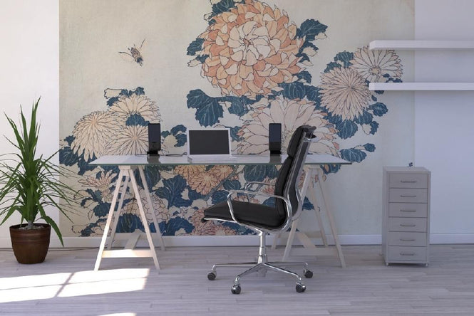 PHOTOWALL / Chrysanthemums, Katsushika Hokusai (e10382)